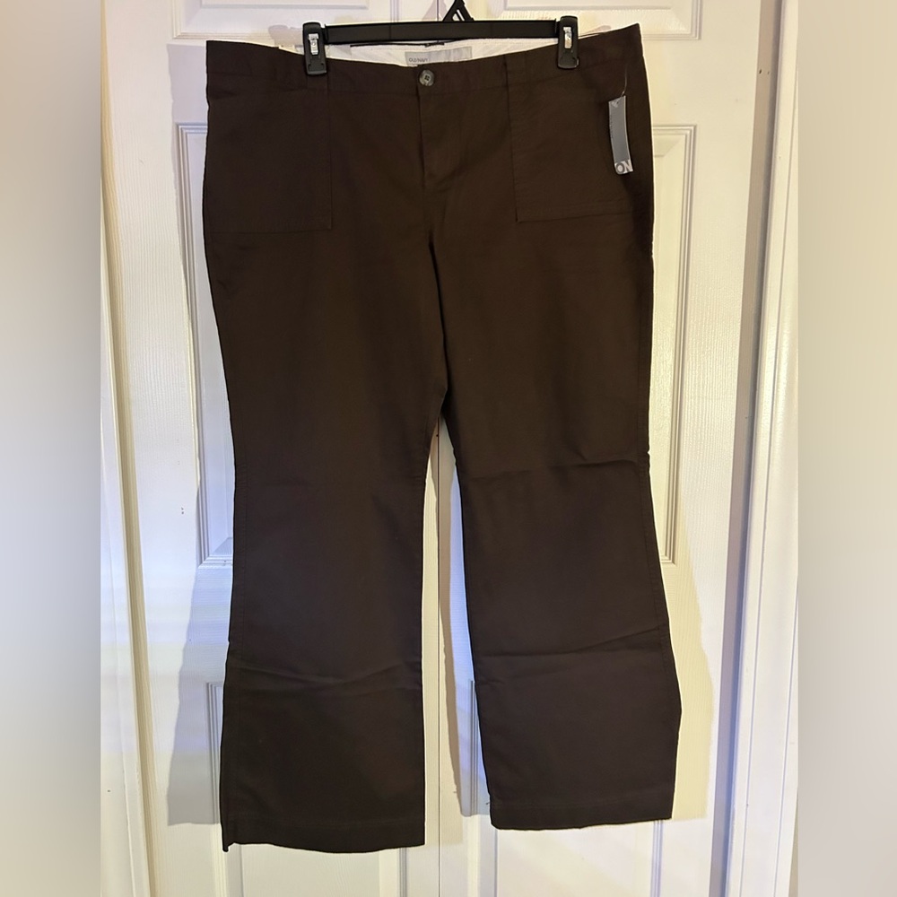 NWT- Old Navy Brown Low-Rise Wide-Leg Jeans